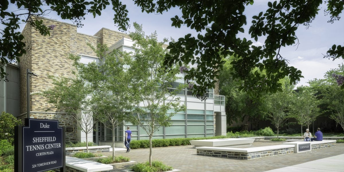 Duke University Curtin Plaza Facing Entrance